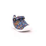 SANDALIA ESTAMPADA PIQUE AZUL MARINO