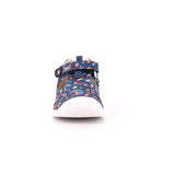 SANDALIA ESTAMPADA PIQUE AZUL MARINO