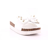 CIABATTA DONNA CALF WHITE