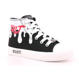 DISCO 0067 MID J CANVAS BLACK/WHITE