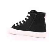 DISCO 0067 MID J CANVAS BLACK/WHITE