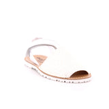 EVOCA JUNIOR GLITTER/NAPPA BIANCO