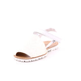 EVOCA JUNIOR GLITTER/NAPPA BIANCO