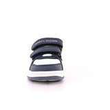 SNEAKER BASSA VELCRO BLU/BIANCO