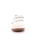 SNEAKER STRIPES BASSA VELCRO BLU