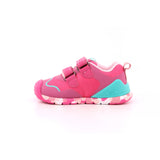SNEAKER LOGO REJILLA FUCSIA
