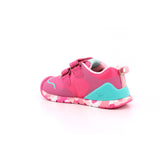 SNEAKER LOGO REJILLA FUCSIA