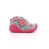 ZAPATILLA UNICORNO FIELTRO GRIS