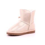 BOTA POMPONES MAT BEIGE