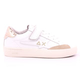 GIRL'S KATY LEATHER (KID) 481 0143 BIANCO/ORO
