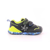 SNEAKER LOGO REJILLA AZUL