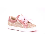 SCARPA SPORTIVA GLITTER 046 ROSA METAL