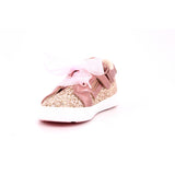SCARPA SPORTIVA GLITTER 046 ROSA METAL