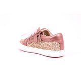 SCARPA SPORTIVA GLITTER 046 ROSA METAL