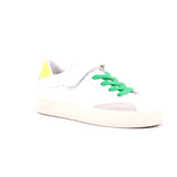 BOY'S STREET LEATHER (KID) 0163 BIANCO/GIALLO