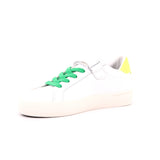 BOY'S STREET LEATHER (KID) 0163 BIANCO/GIALLO