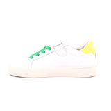 BOY'S STREET LEATHER (KID) 0163 BIANCO/GIALLO