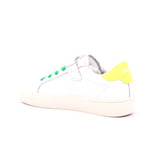 BOY'S STREET LEATHER (KID) 0163 BIANCO/GIALLO