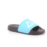 BOY'S SLIPPERS LOGO 1113 NERO/TURQUESE