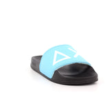 BOY'S SLIPPERS LOGO 1113 NERO/TURQUESE