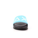 BOY'S SLIPPERS LOGO 1113 NERO/TURQUESE