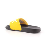 BOY'S SLIPPERS LOGO  1123 NERO/GIALLO