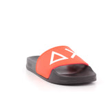 BOY'S SLIPPERS LOGO  1192NERO/LAMPONE