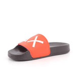 BOY'S SLIPPERS LOGO  1192NERO/LAMPONE