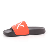 BOY'S SLIPPERS LOGO  1192NERO/LAMPONE