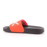 BOY'S SLIPPERS LOGO  1192NERO/LAMPONE