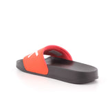 BOY'S SLIPPERS LOGO  1192NERO/LAMPONE