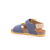 SANDALIA BIO BASICO MAT BEIGE Y AZUL MARINO