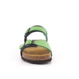 SANDALO BAMBINO NAPPA BLU/VERDE 004