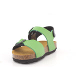 SANDALO BAMBINO NAPPA BLU/VERDE 004