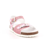 SANDALO BAMBINA GLITTER FINE ROSA/GARDEN 017
