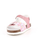 SANDALO BAMBINA GLITTER FINE ROSA/GARDEN 017