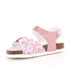 SANDALO BAMBINA GLITTER FINE ROSA/GARDEN 017
