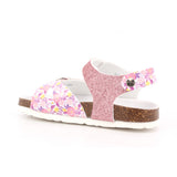 SANDALO BAMBINA GLITTER FINE ROSA/GARDEN 017