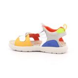 SANDALIA URBAN NAPA BLANCO Y AMARILLO