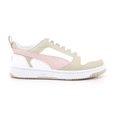 PUMA REBOUND V6 LO JR -PUMA WHITE-MAUVE