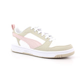 PUMA REBOUND V6 LO JR -PUMA WHITE-MAUVE