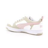 PUMA REBOUND V6 LO JR -PUMA WHITE-MAUVE