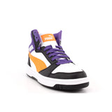 PUMA REBOUND V6 MID JR PUMA WHITE-ORANGE