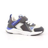 SNEAKER LUCES MAT NEGRO Y AZUL ELÉCTRICO