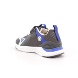 SNEAKER LUCES MAT NEGRO Y AZUL ELÉCTRICO