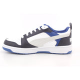 PUMA REBOUND V6 LO JR PUMA WHITE-FEATHER GRAY