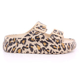 LEOPARD PU LADIES SANDALS