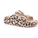 LEOPARD PU LADIES SANDALS