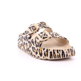 LEOPARD PU LADIES SANDALS