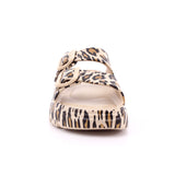 LEOPARD PU LADIES SANDALS
